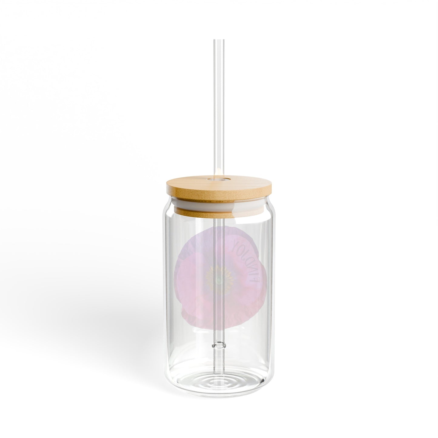 FINDJOY Flower Sipper Glass, 16oz
