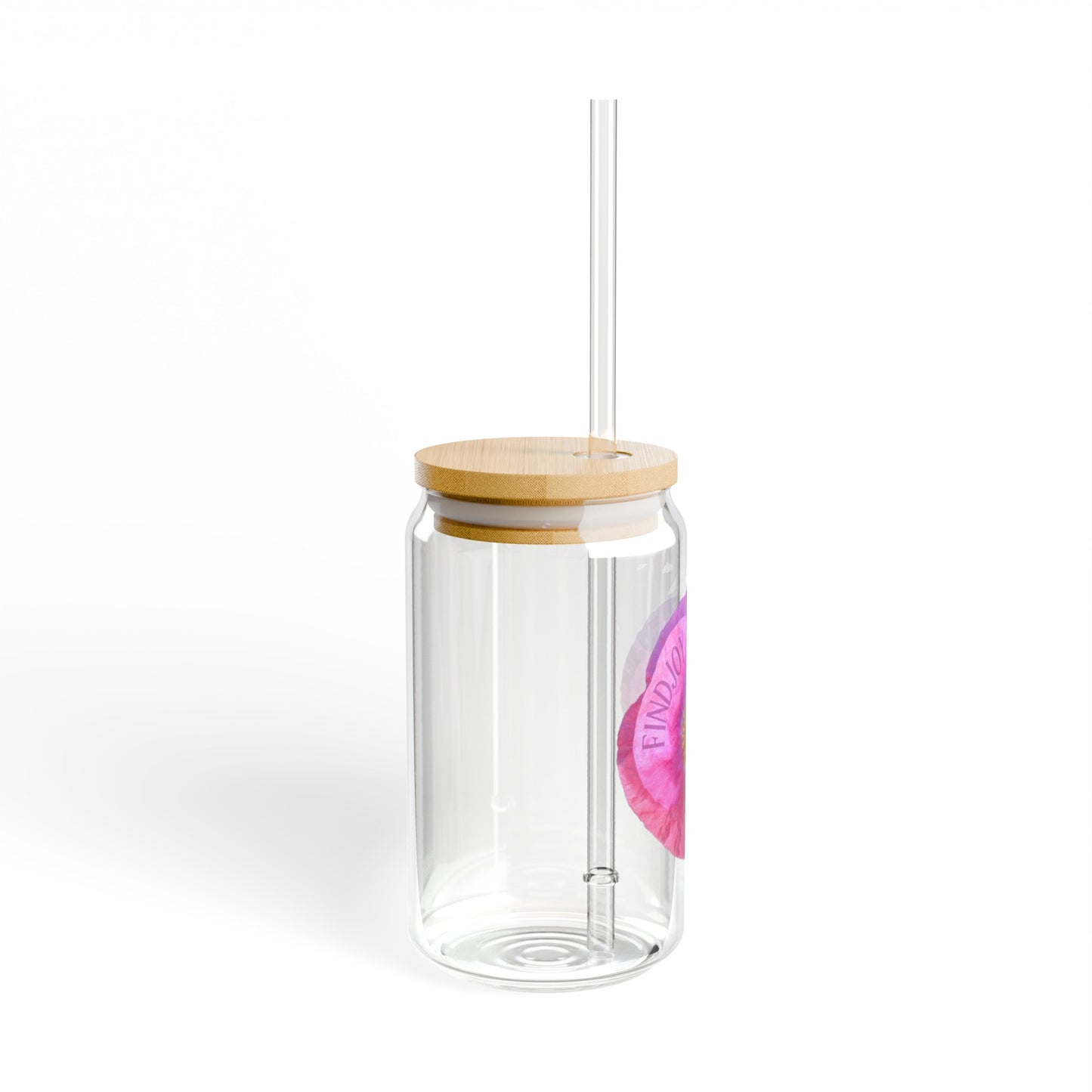 FINDJOY Flower Sipper Glass, 16oz