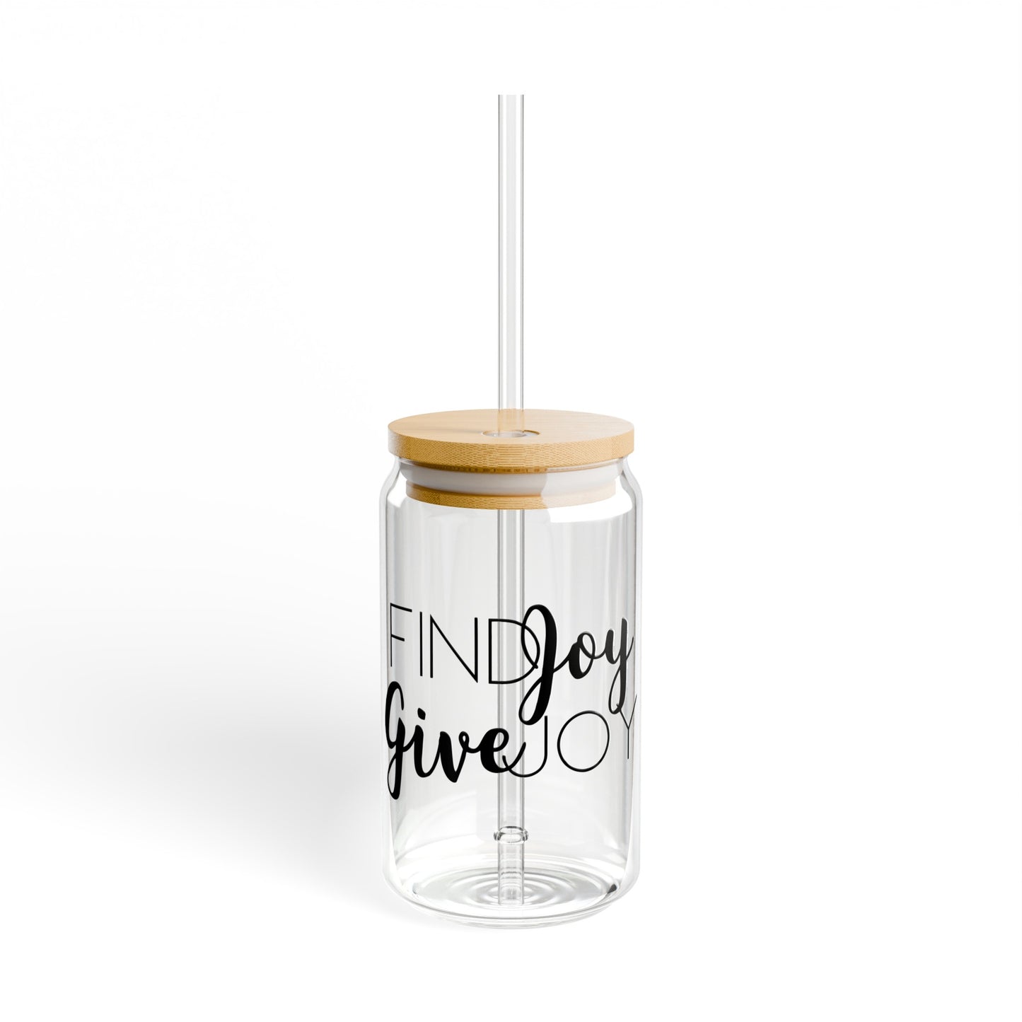 FINDJOY Give JOY Sipper Glass, 16oz